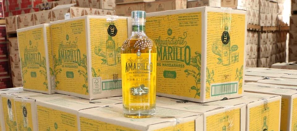 Aguardiente Amarillo de Manzanares.