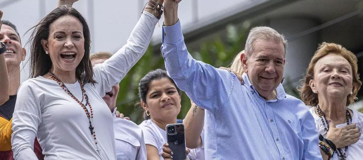 María Corina Machado y Edmundo González.