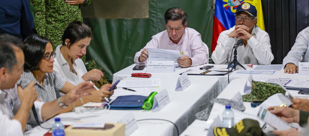 Imagen del Consejo de Seguridad realizado en El Tarra.