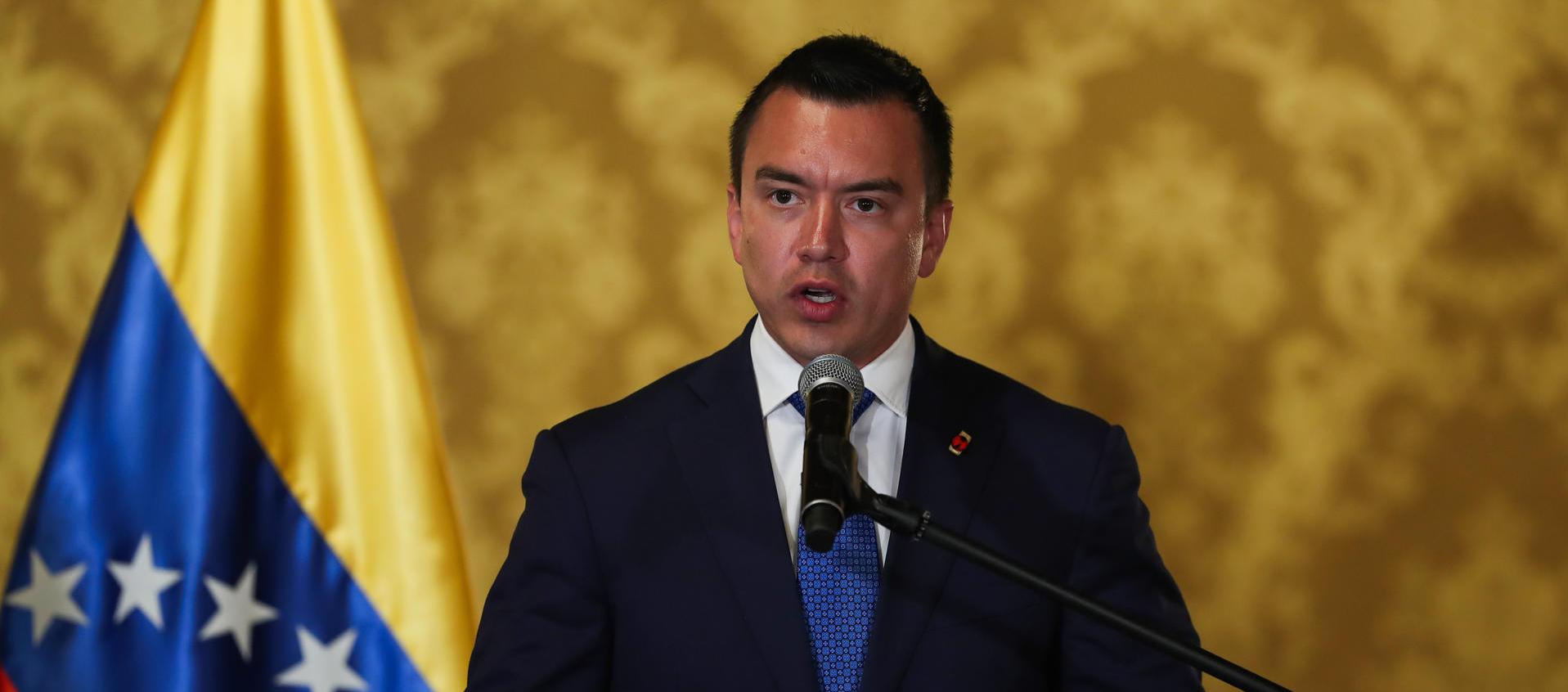 El Presidente de Ecuador, Daniel Noboa.