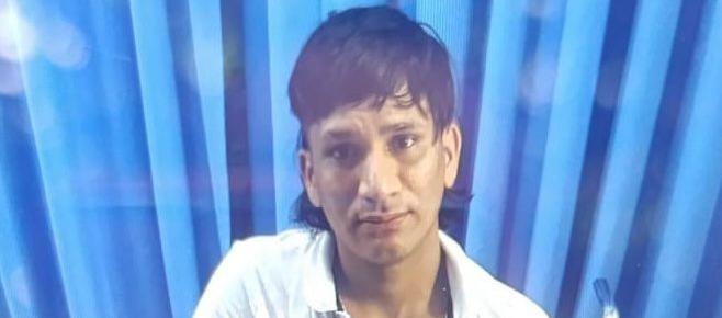 Diego Andrés Pérez Coronado, capturado por la Policía. 