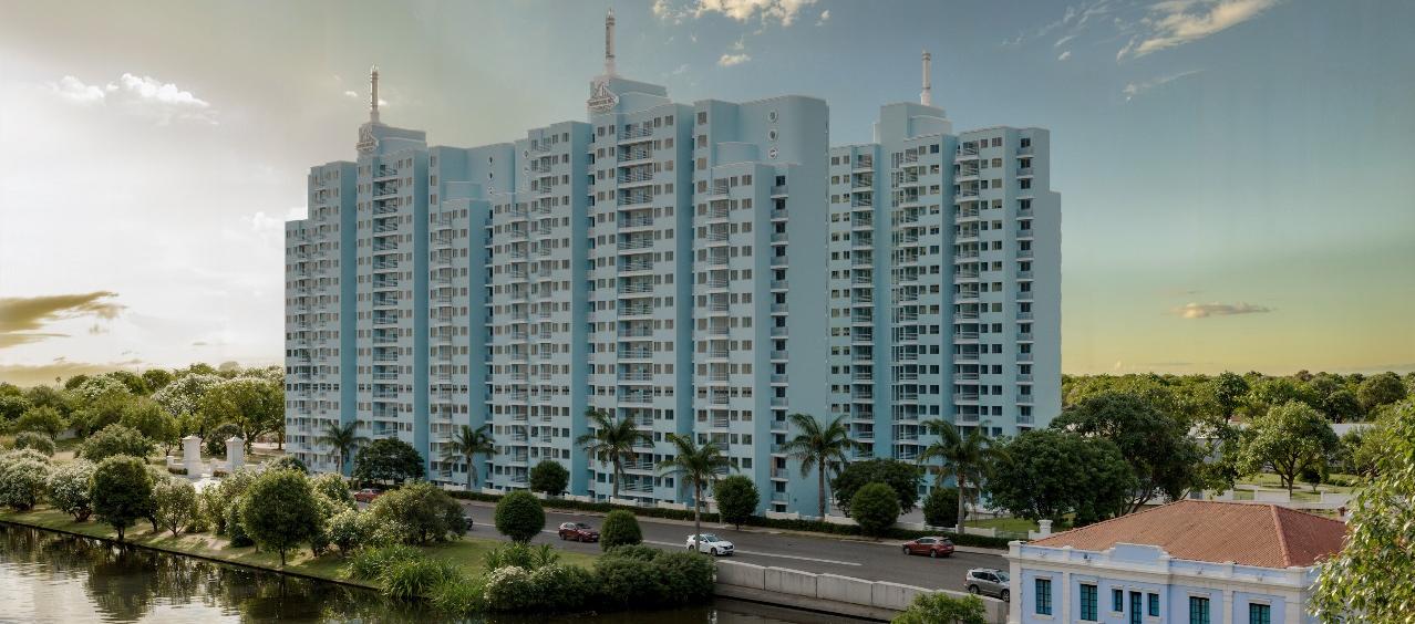 Distrito del Río, ubicado diagonal a la Intendencia Fluvial.