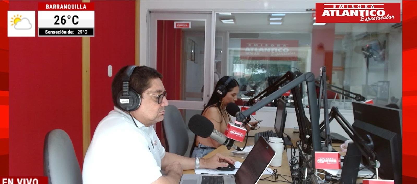 Transmisión de Atlántico en Noticias.