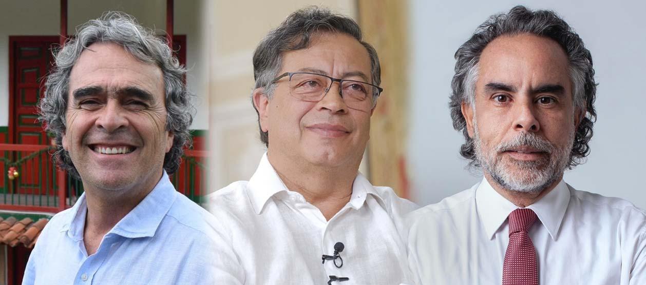 Sergio Fajardo, Gustavo Petro y Armando Benedetti.