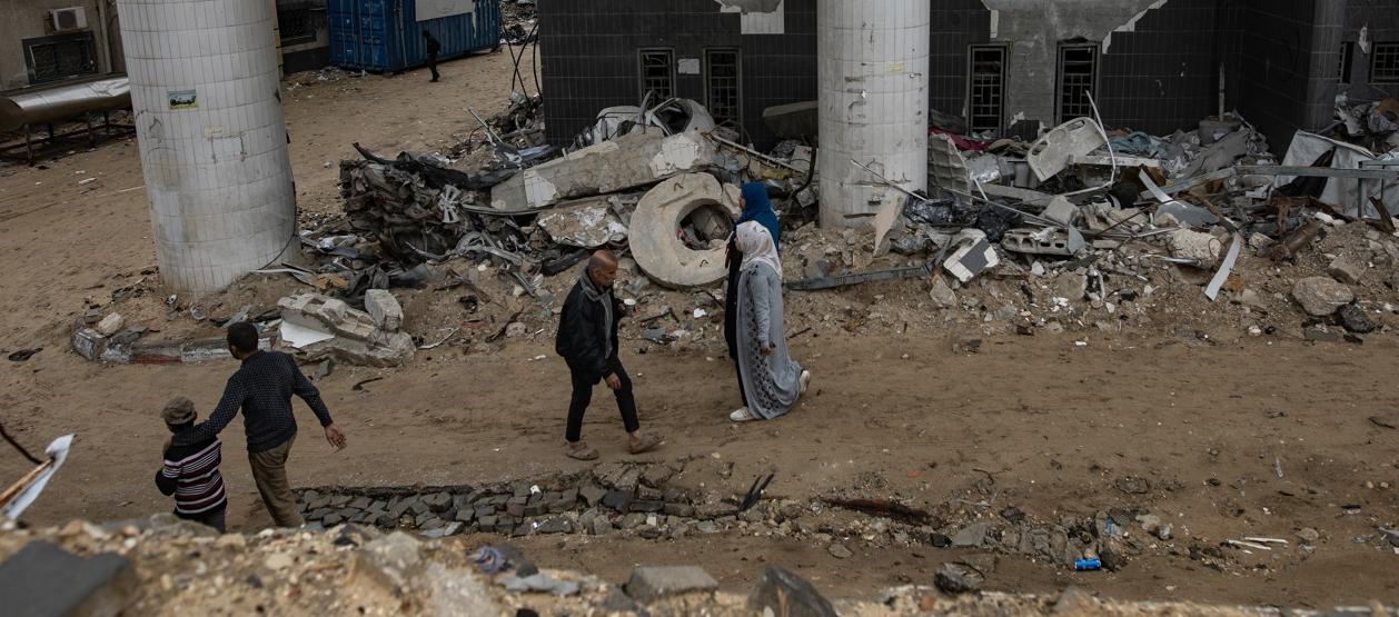 La destrucción en Gaza.