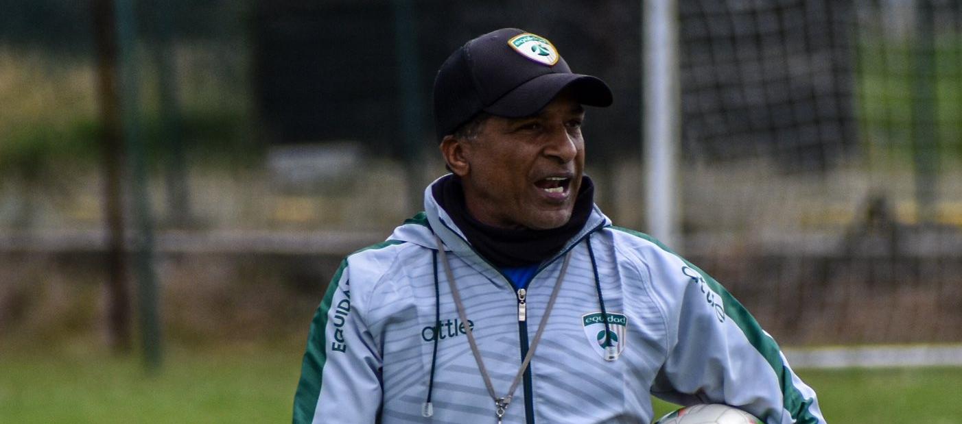 Alexis García en un entrenamiento con La Equidad.