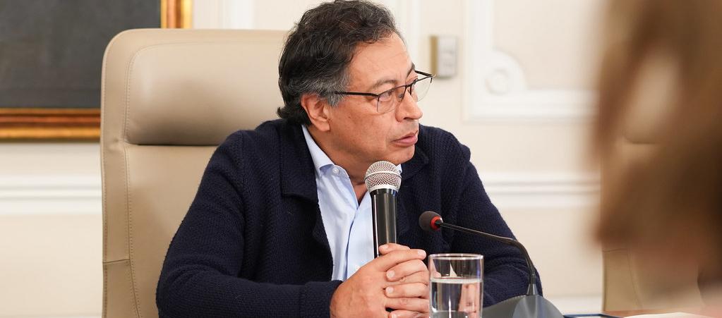 El Presidente Gustavo Petro en el Consejo de Ministro. 