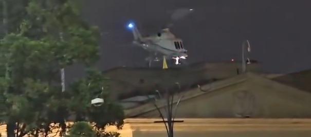 Sobrevuelo en la Casa de Nariño.