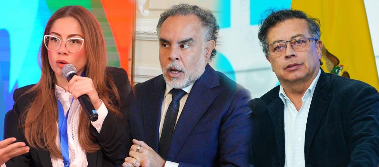 Cathy Juvinao, Armando Benedetti y Gustavo Petro.