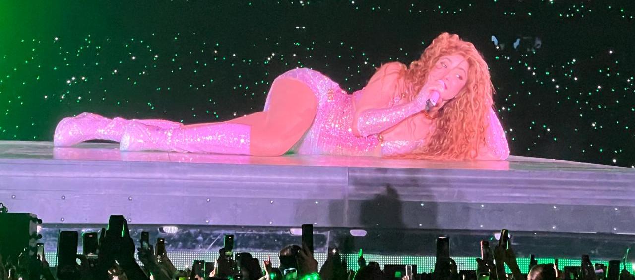 Shakira en su segundo concierto en el estadio Metropolitano. 