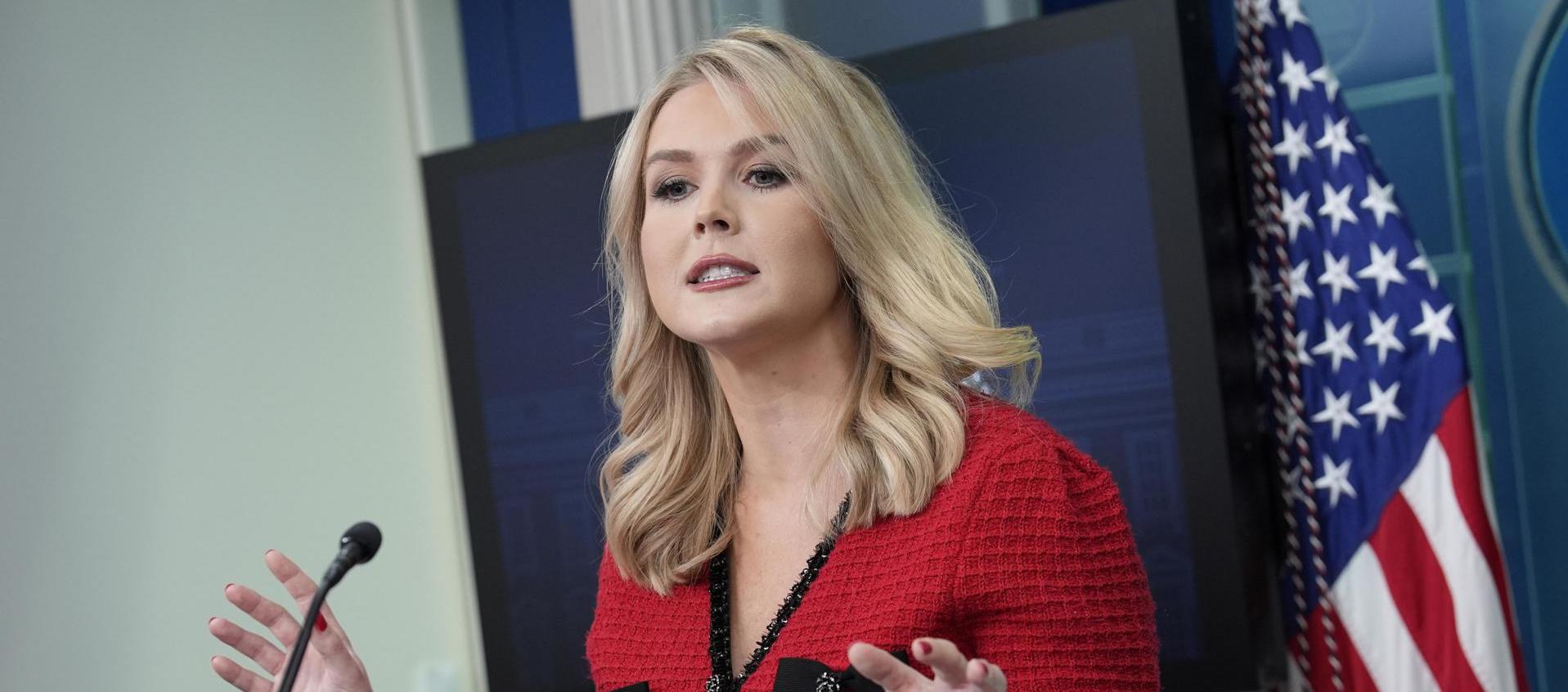 La secretaria de prensa de la Casa Blanca, Karoline Leavitt.