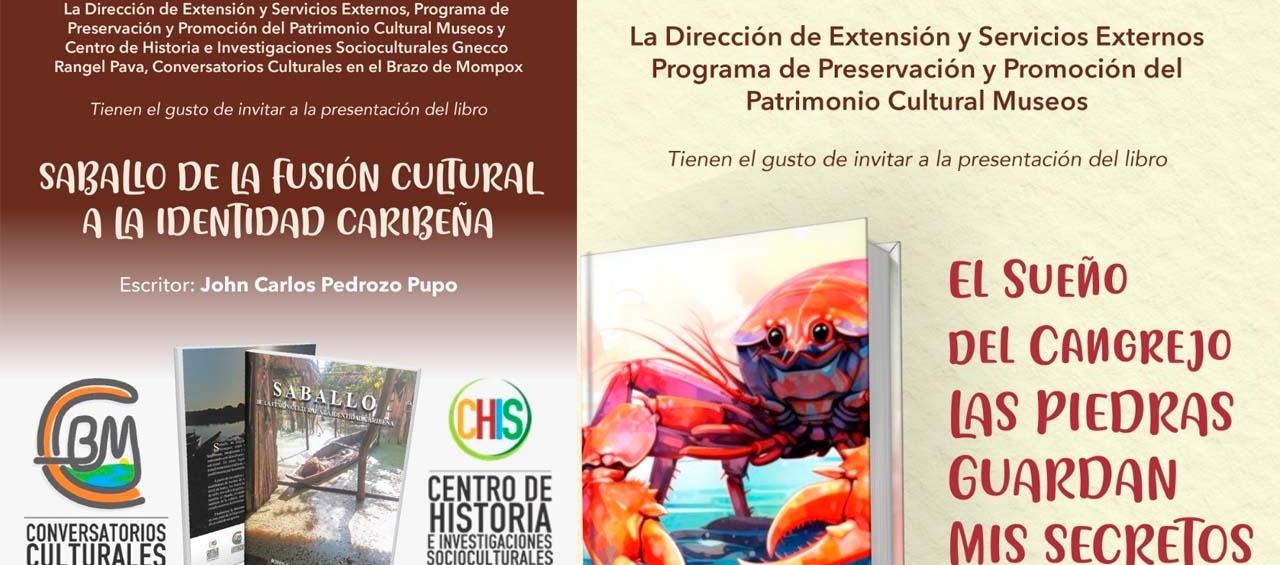 “Saballo, de la fusión cultural a la identidad caribeña” / “El sueño del cangrejo, las piedras guardan mis secretos”. 