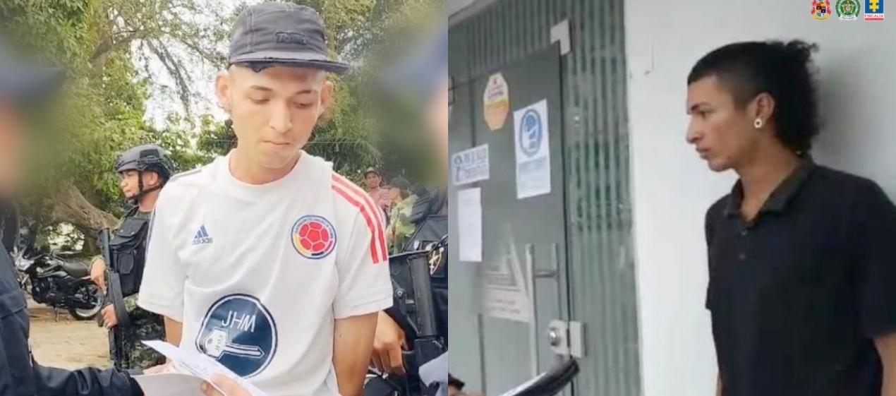 Los capturas de los dos jóvenes fue mediante orden judicial. 