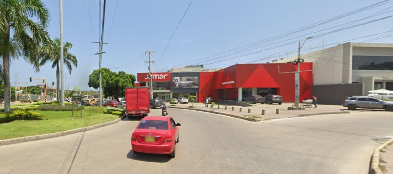 Lugar donde se presentó el crimen en la mañana de este domingo, en Cartagena. 