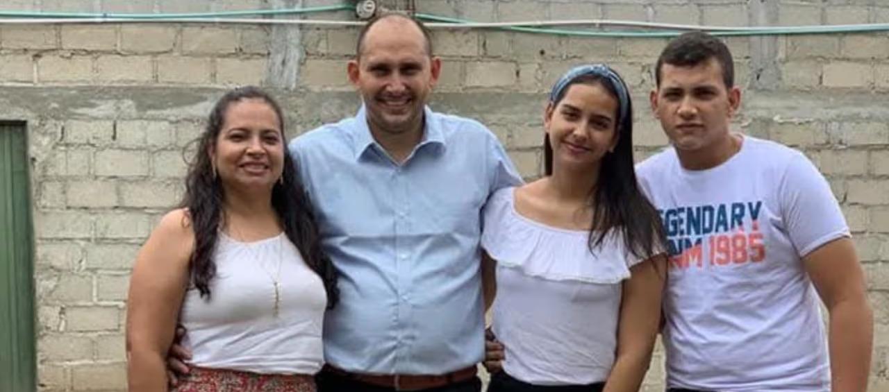 Yorlay Rincón, Marlon Lora, Ángela y Santiago.