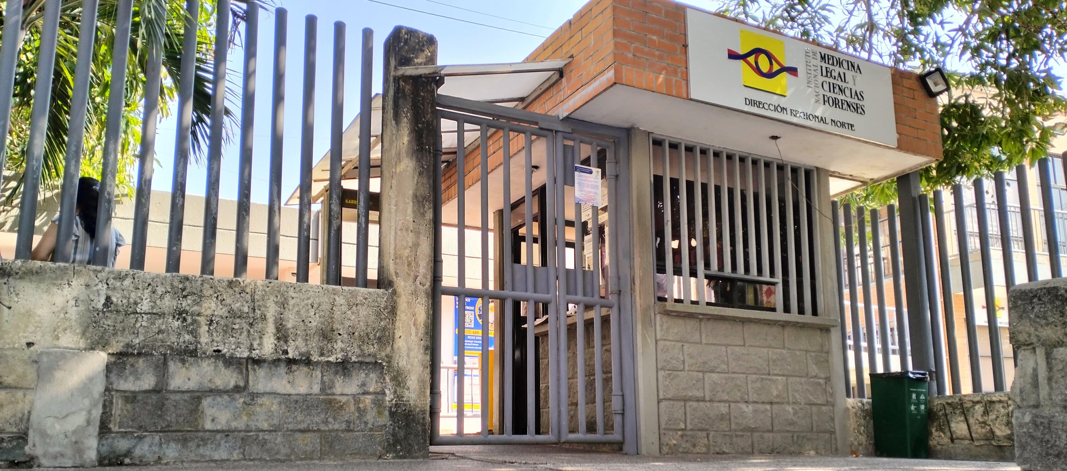 Fachada de Medicina Legal, en Barranquilla. 