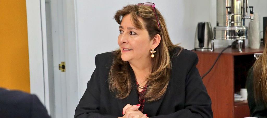 La Ministra de Justicia, Ángela María Buitrago.