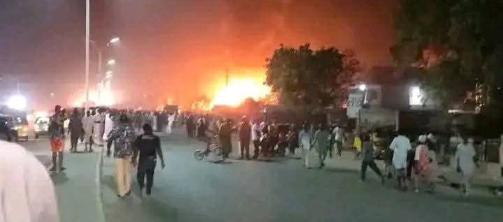 Zona donde se produjo el incendio.