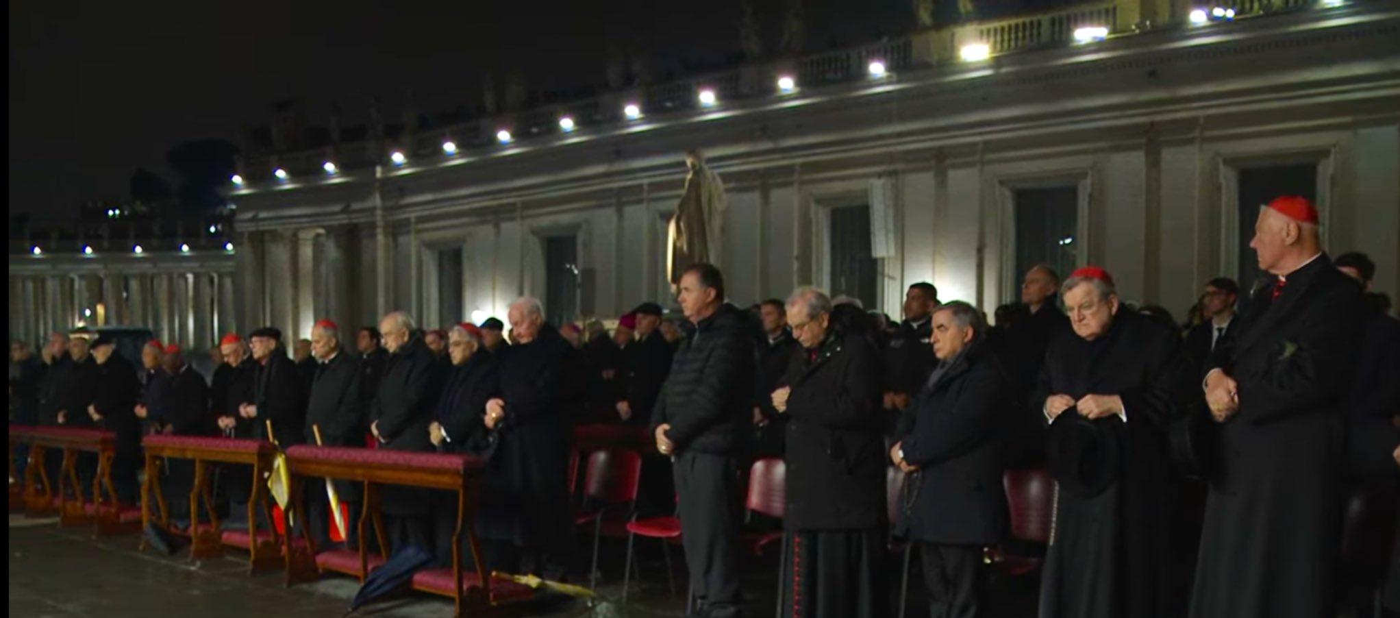 Momento de la oración.