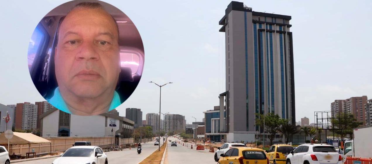 Wilton Molina, abogado demandante, con una aspecto del Corredor Universitario. 