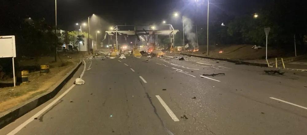 Así quedó el peaje.