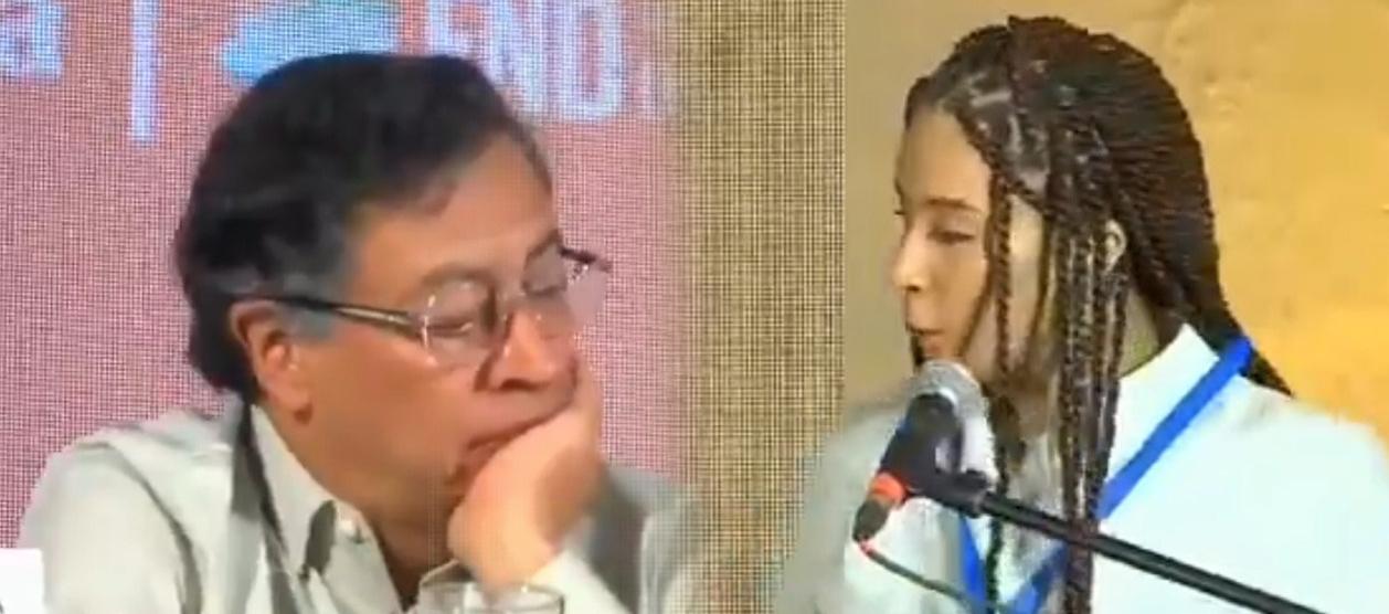 El Presidente Gustavo Petro y la Gobernadora del Chocó, Nubia Carolina Córdoba.