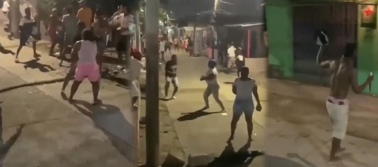 Momentos del enfrentamiento. 