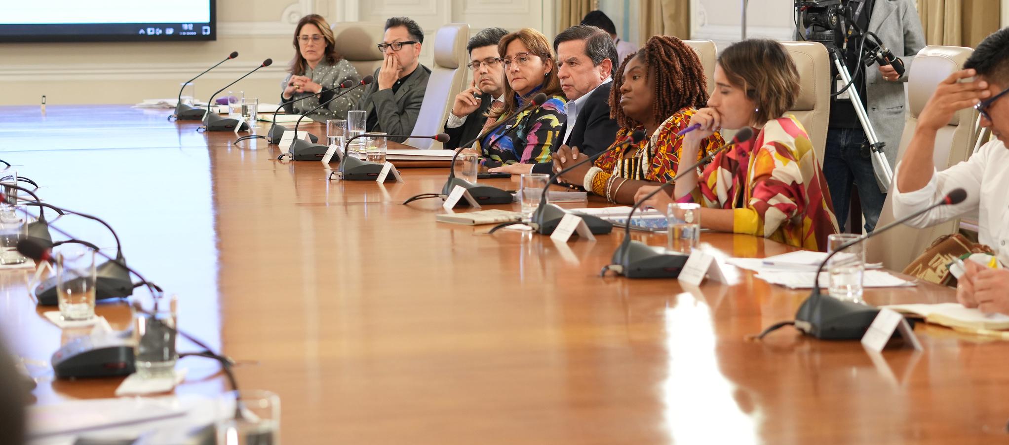 Imagen del Consejo de Ministros, donde se encontraba Laura Sarabia.