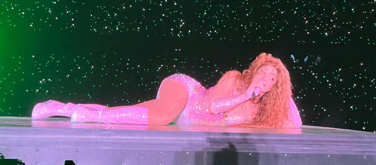 Shakira en el segundo día de concierto en el estadio Metropolitano de Barranquilla.