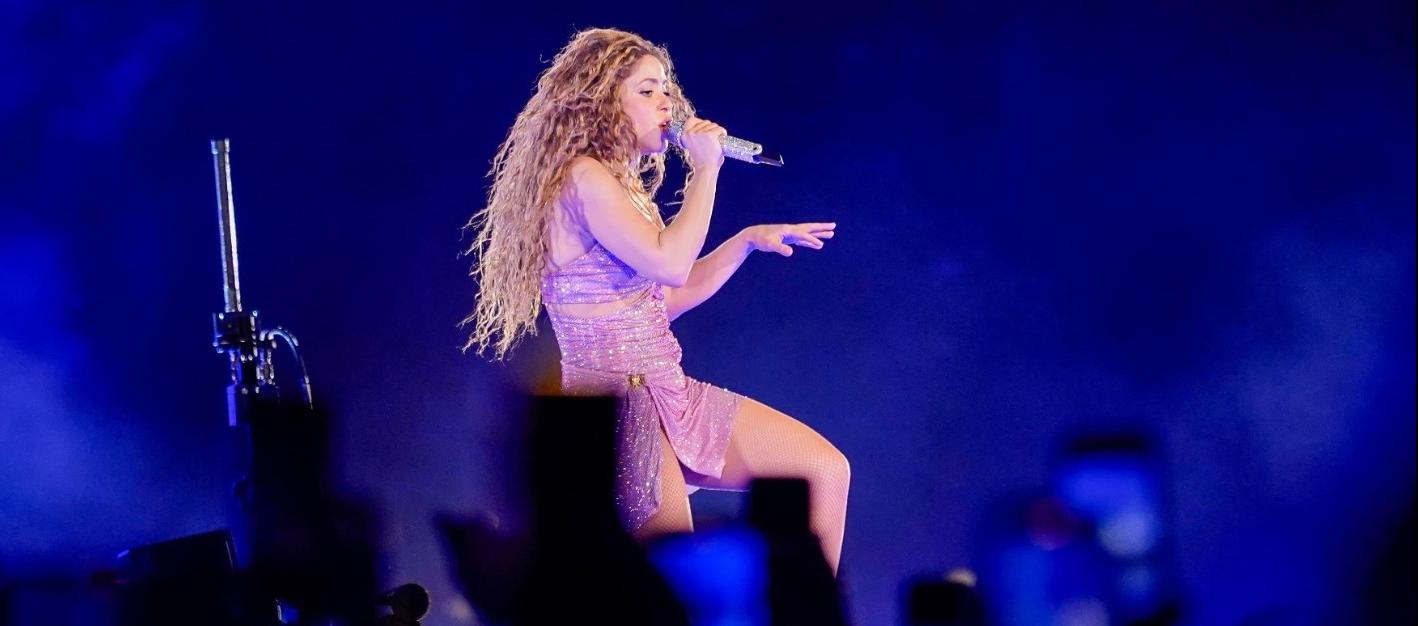Shakira en el concierto de la noche anterior en el Metropolitano. 