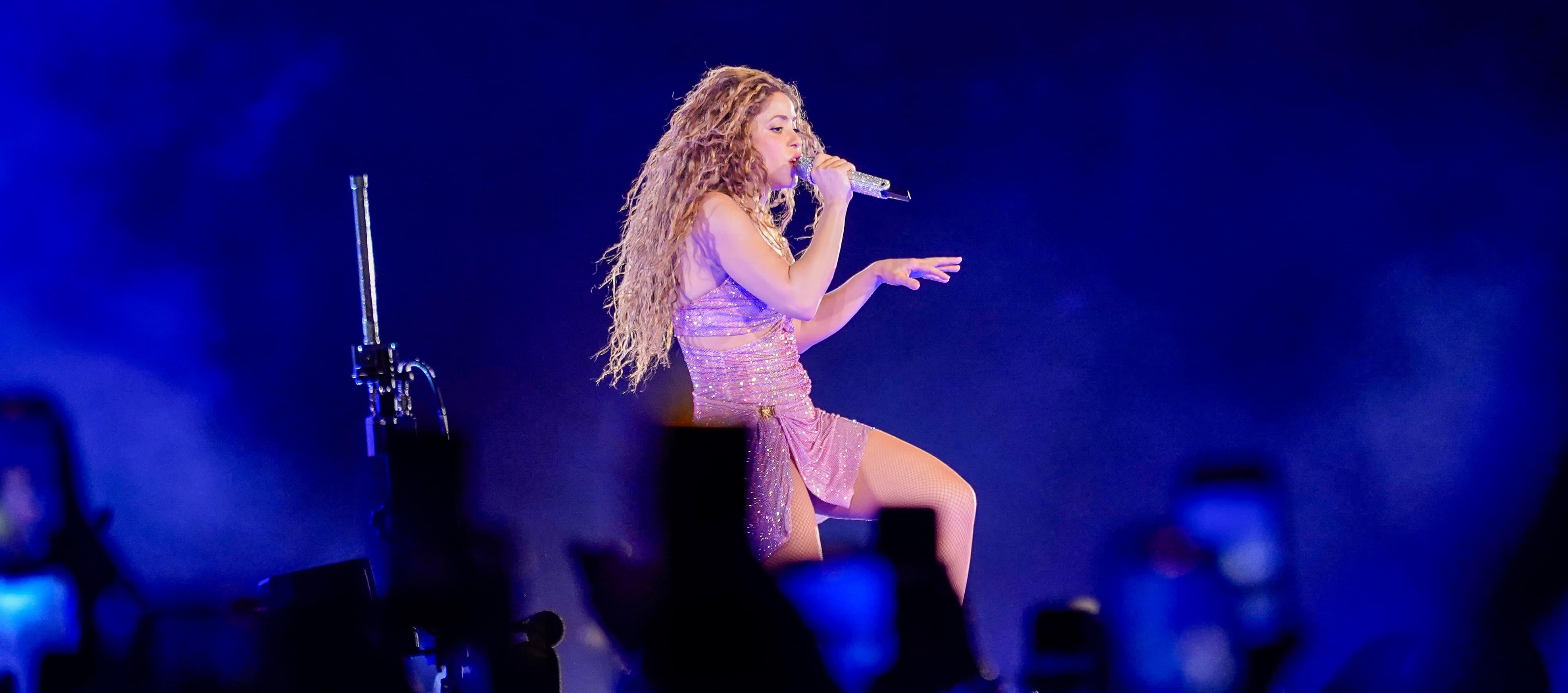 Presentación de Shakira en el estadio Metropolitano.