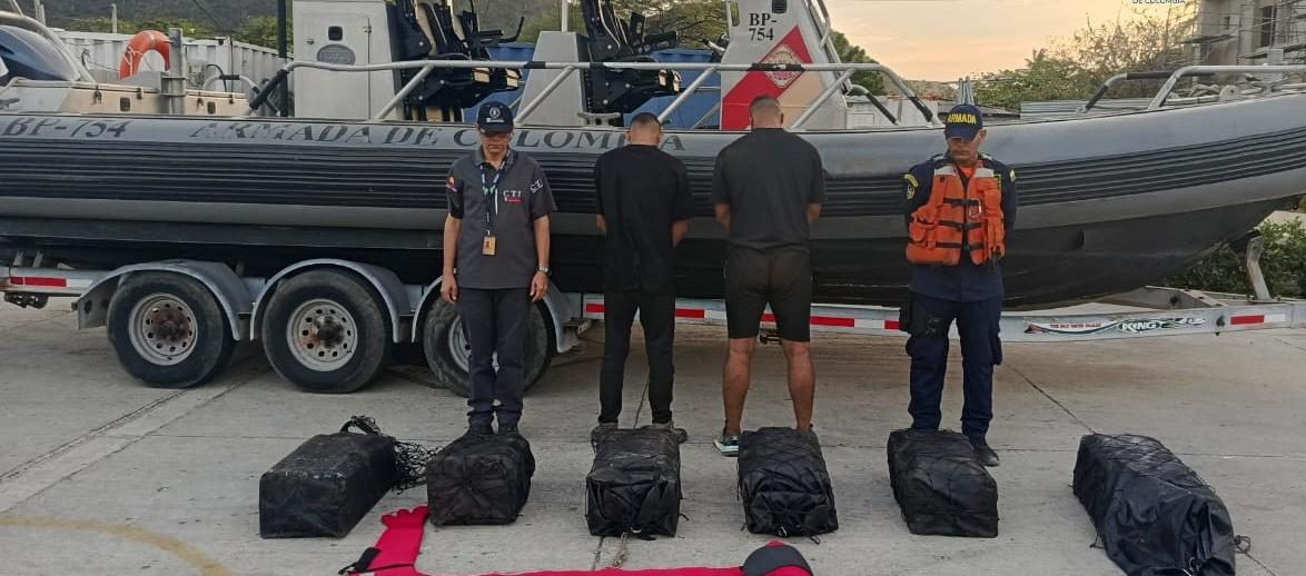 Dos personas capturadas. 