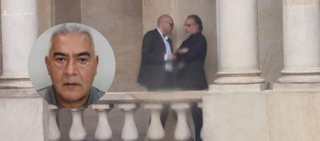 Xavier Vendrell y Armando Benedetti reunidos durante el Consejo de Ministros.