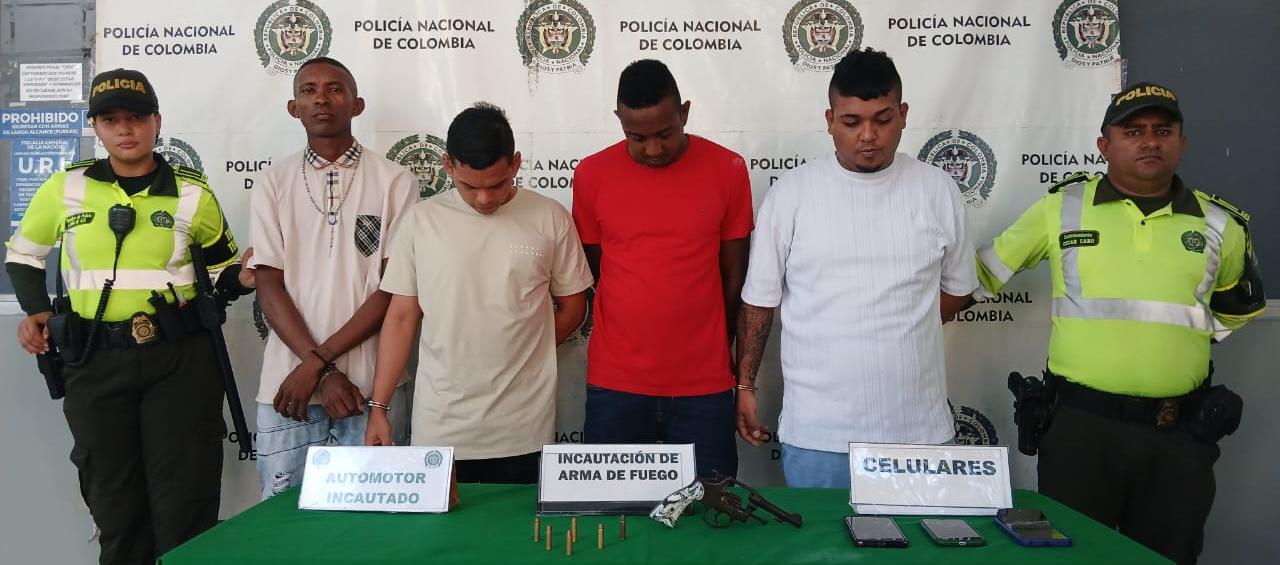 Capturados en el barrio Villa San Pedro.