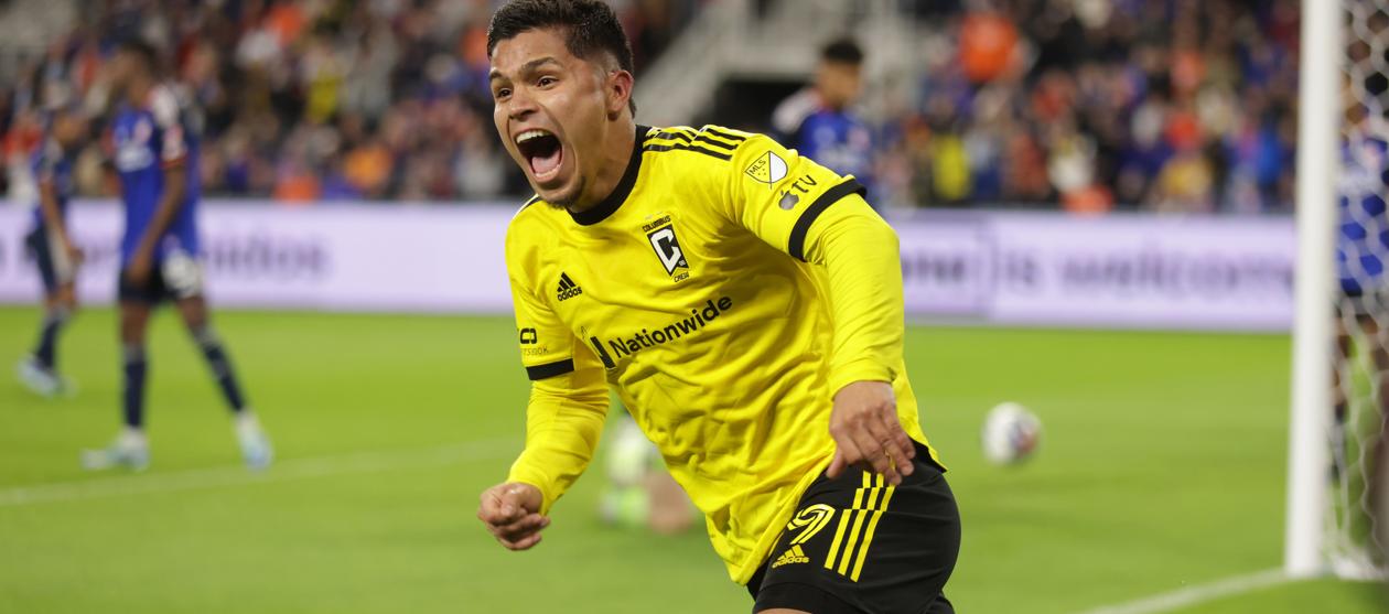 Juan Camilo Hernández, delantero colombiano del Betis de España. 