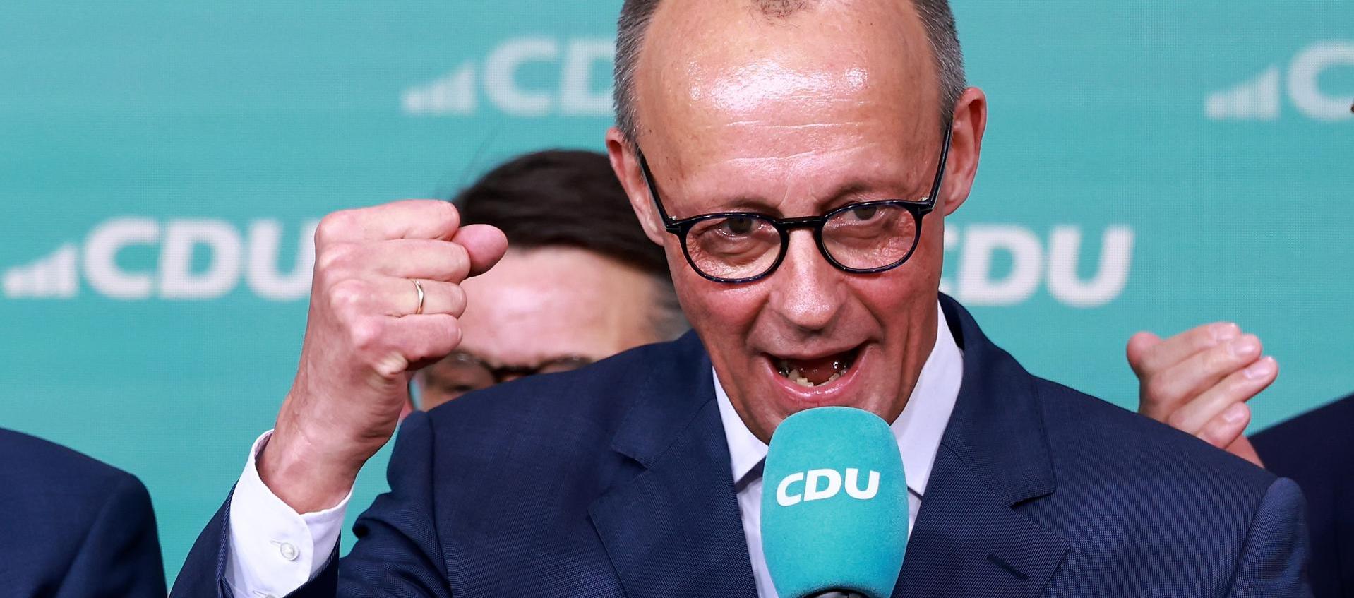 Friedrich Merz, líder del bloque conservador alemán. 