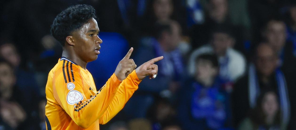 El atacante brasileño Endrick marcó el único gol del partido. 