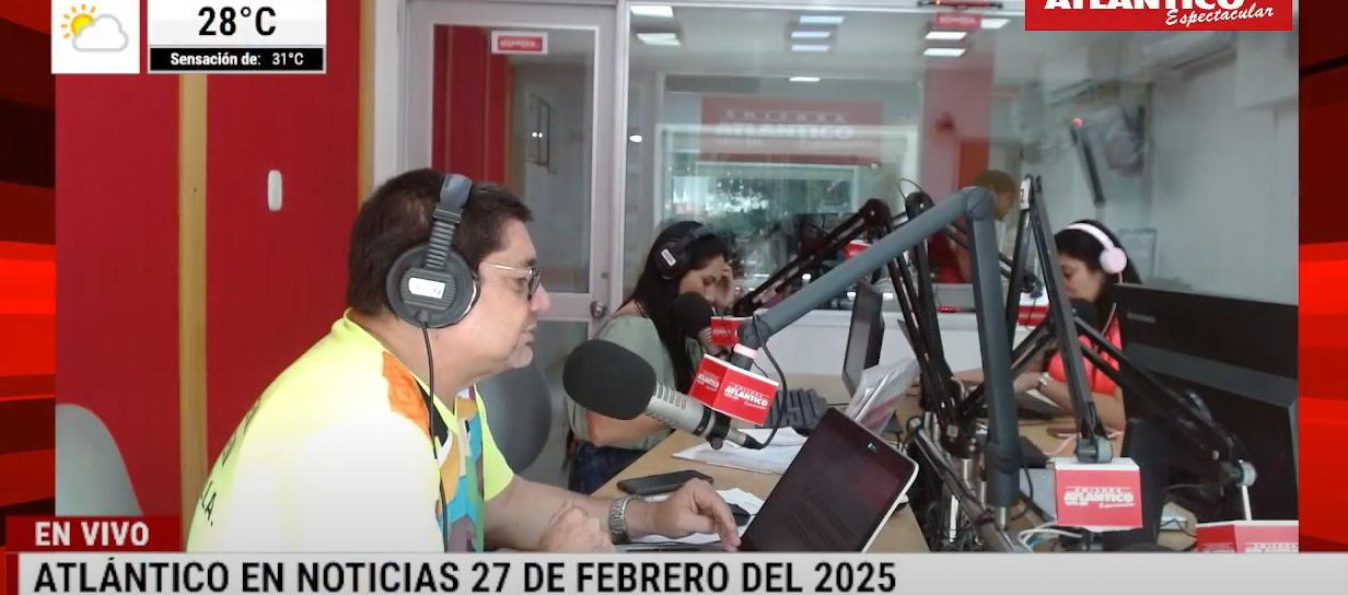 Transmisión de Atlántico en Noticias.