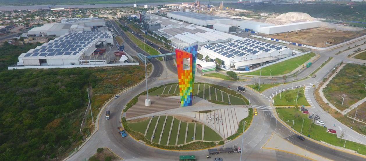 Vista aérea de Tecnoglass.