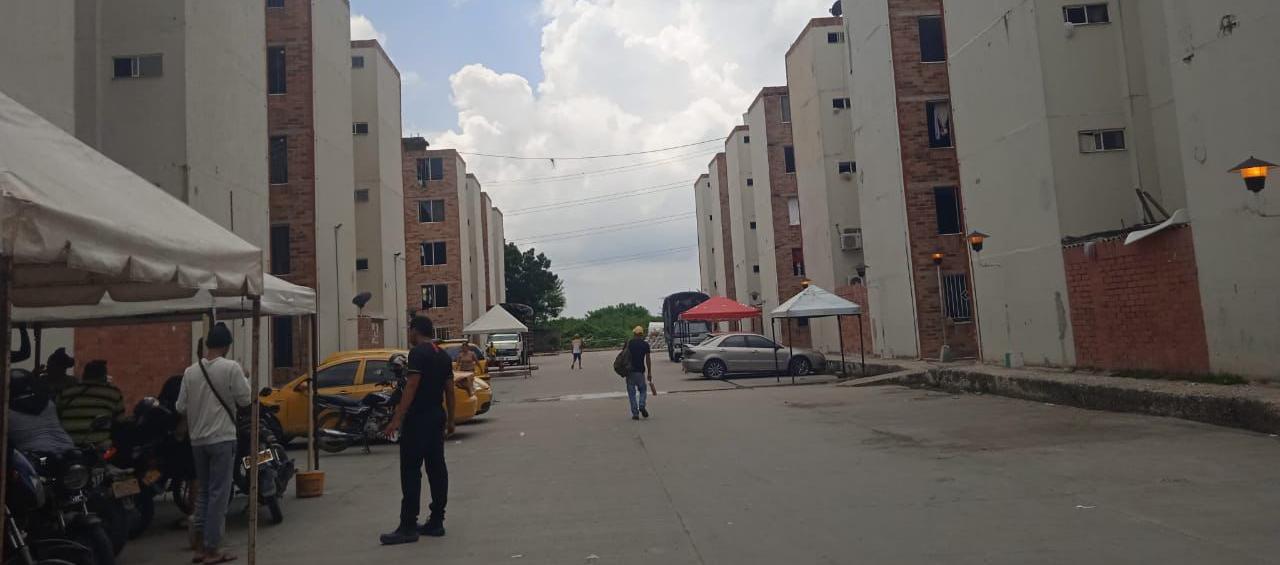 Aspecto del conjunto en Las Gardenias, Barranquilla. 