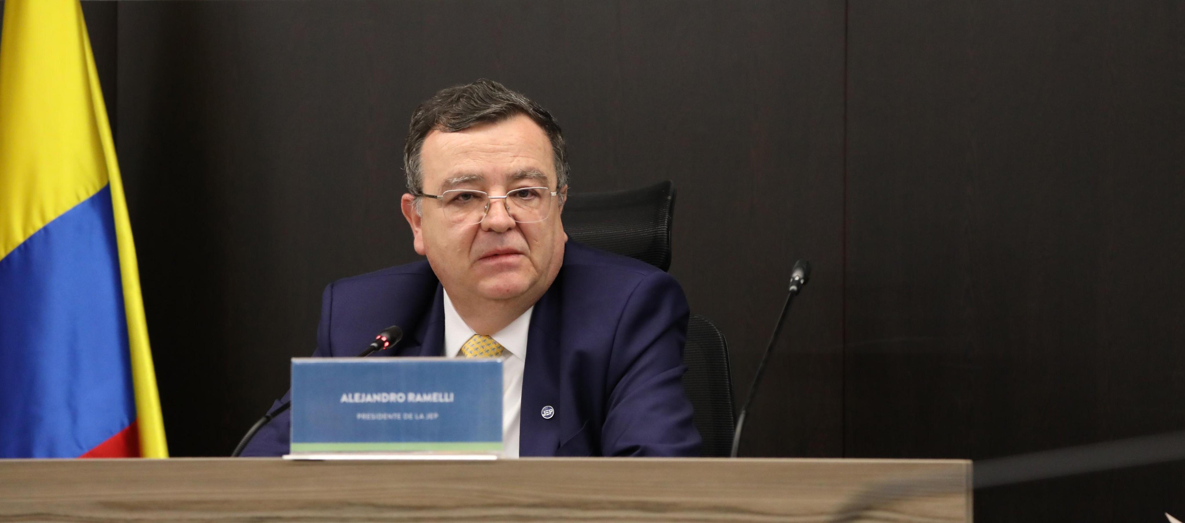 Alejandro Romelli, presidente de la JEP.