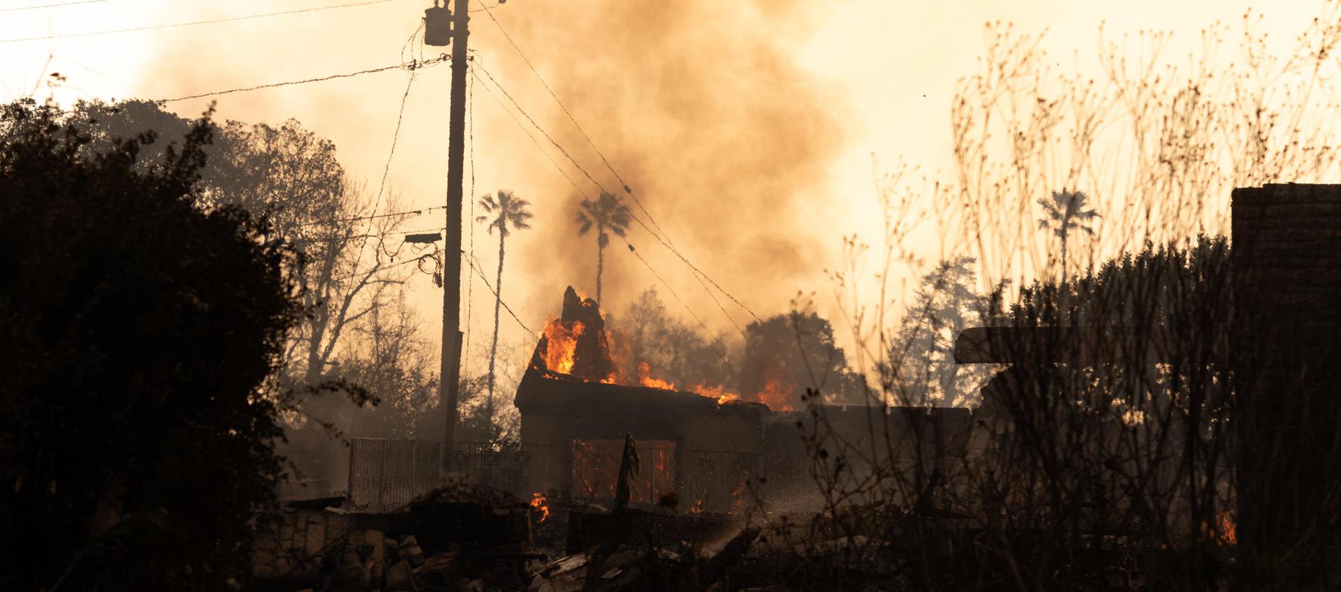 Incendios en Los Ángeles. 