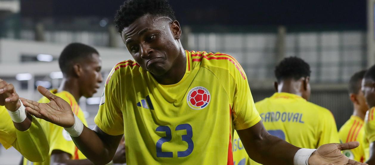 El delantero Néiser Villarreal, máximo goleador del Sudamericano con seis tantos. 