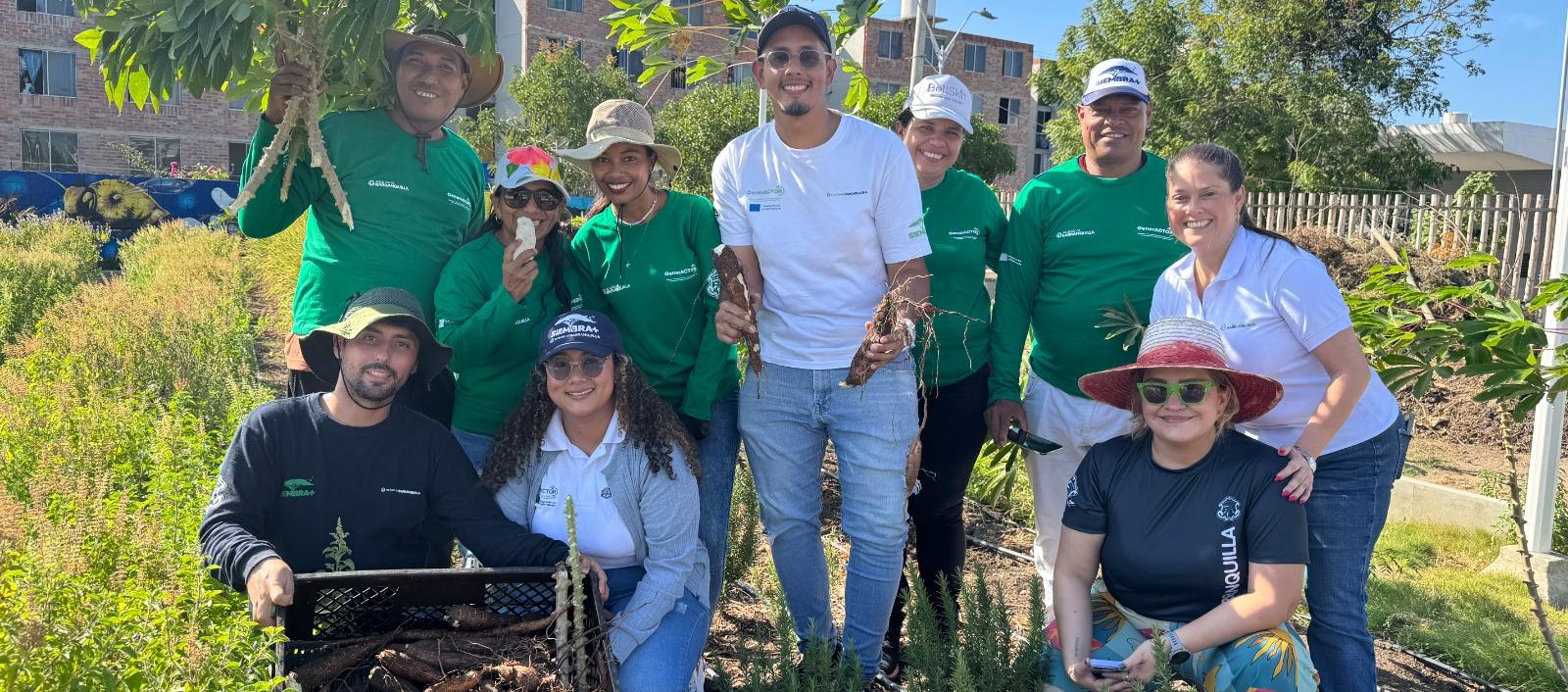 Huerta comunitaria de Las Gardenias.