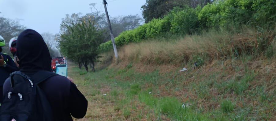 Aspecto del lugar en donde encontraron el cuerpo sin vida de 'El zorro'. 