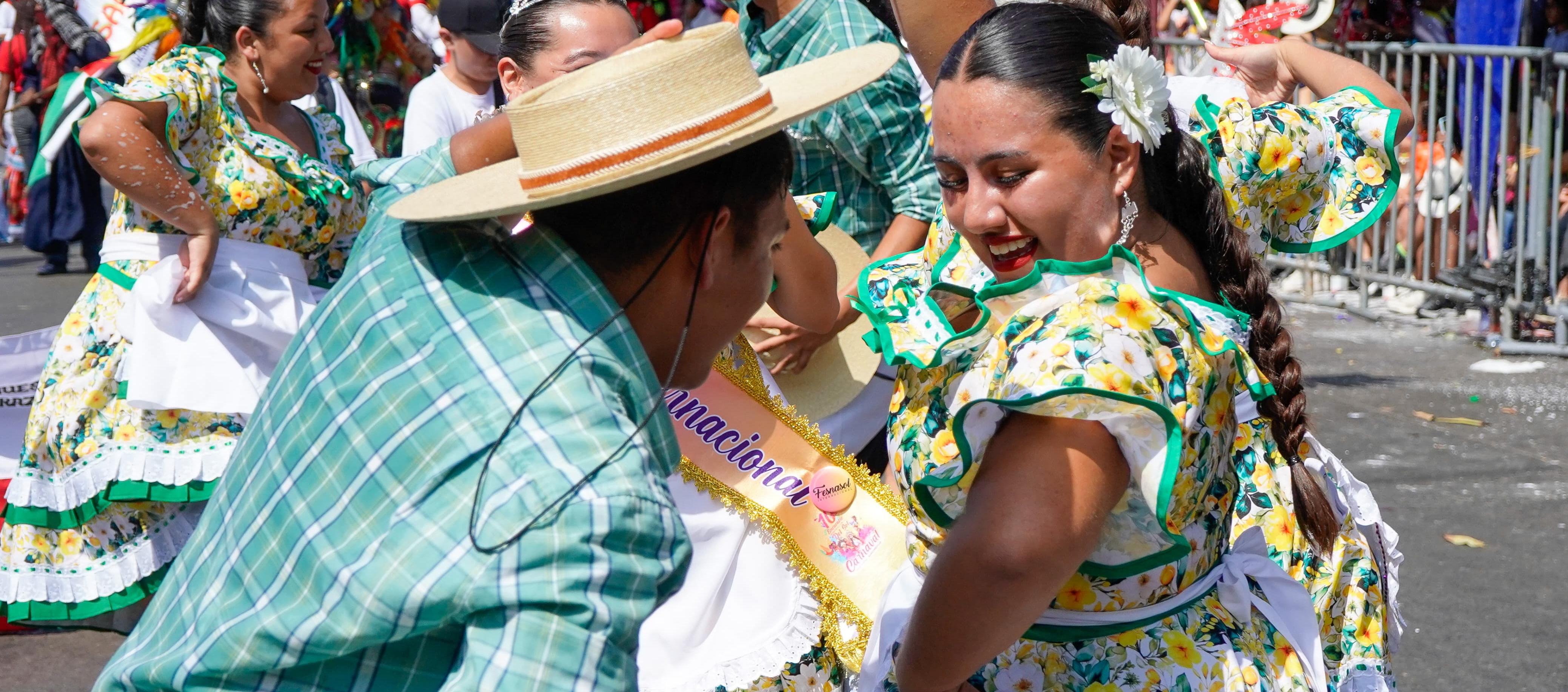 Delegación chilena en el Carnaval de Barranquilla
