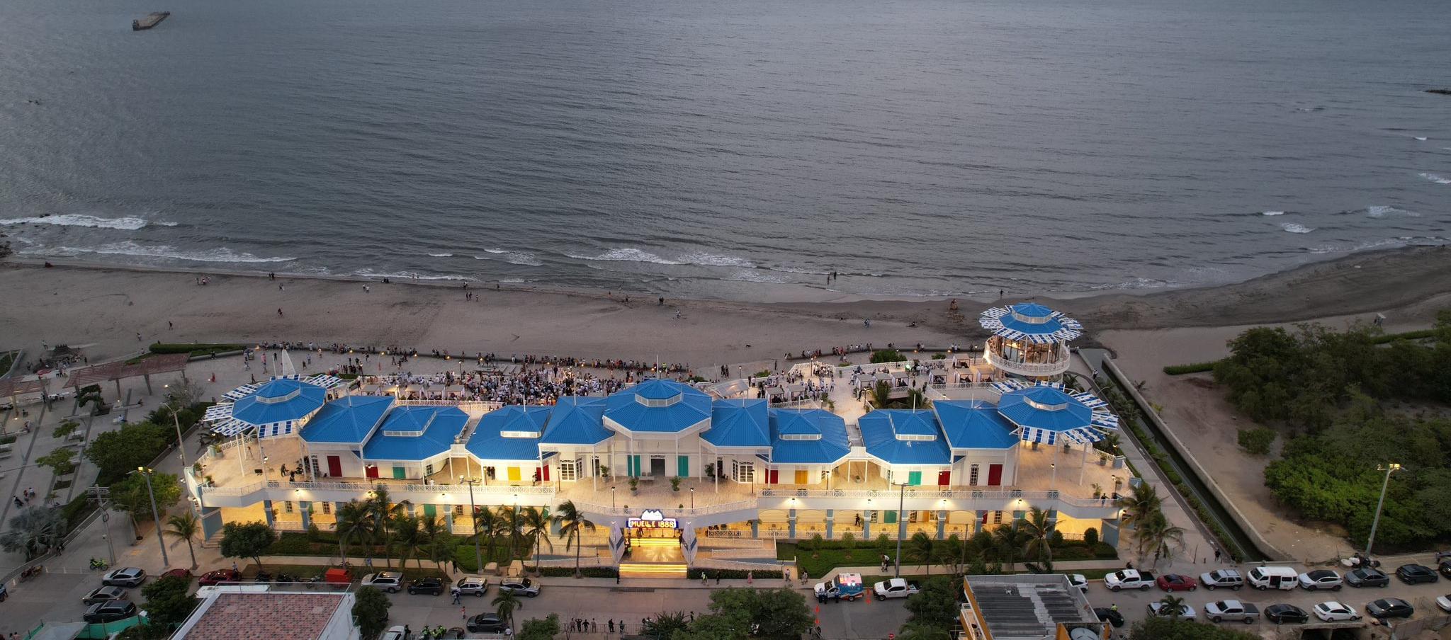 Panorámica de las playas de Puerto Colombia y Muelle 1888.