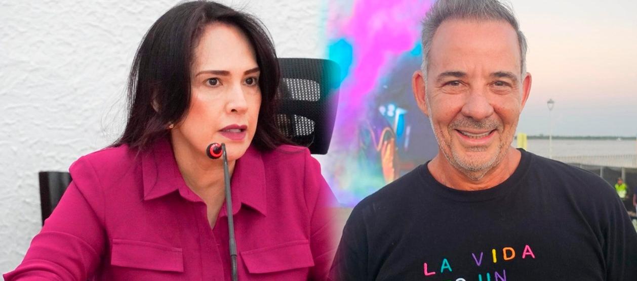  María Henríquez Quintero de Chaín y Juan José Jaramillo, homenajeados.