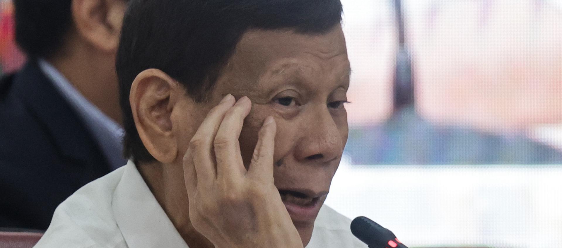 Rodrigo Duterte, expresidente de Filipinas.