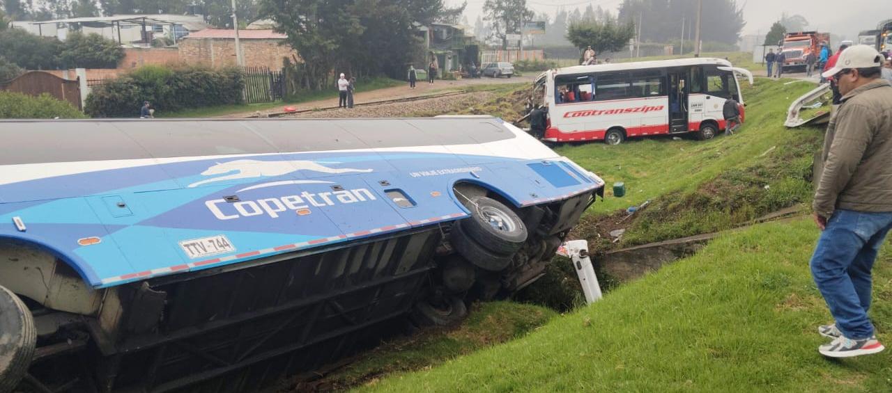 Aspecto del accidente. 